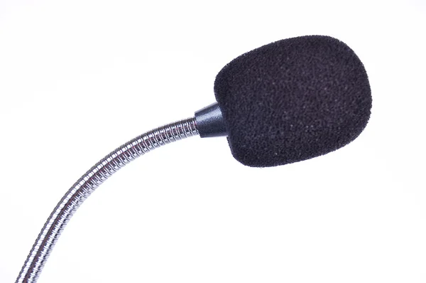 Чорний мікрофон — стокове фото