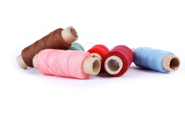 stock image Hanks of threads on a white background