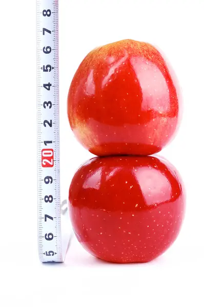 Kırmızı taze elma — Stok fotoğraf