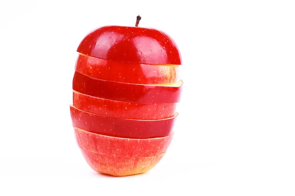 Κόκκινο μήλο φρέσκο — Φωτογραφία Αρχείου
