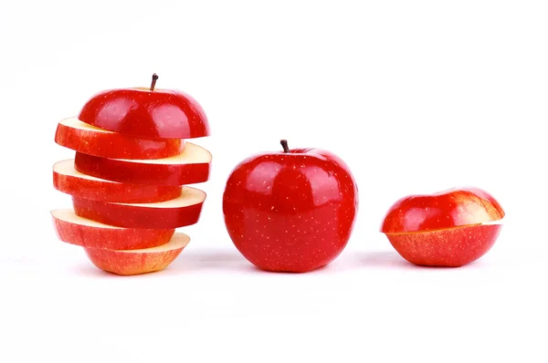 Червоний свіжих яблук — стокове фото