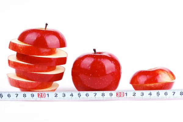 赤の新鮮なリンゴ — ストック写真