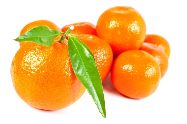 Trópusi gyümölcs. friss mandarin. — Stock Fotó