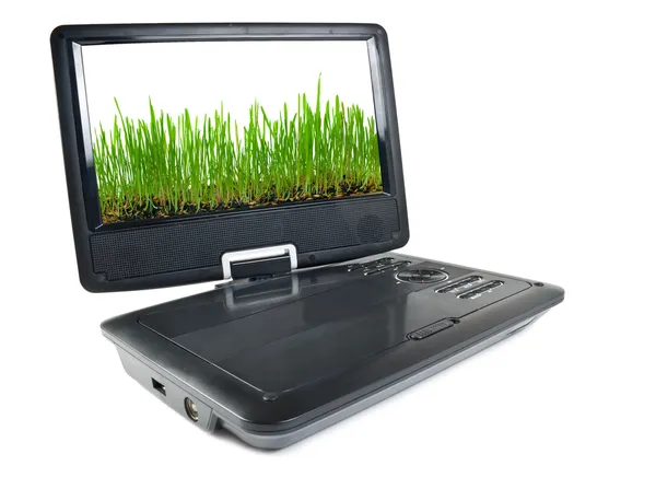 Portable dvd player and tv — Stock Photo, Image