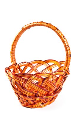Wicker basket isolated clipart