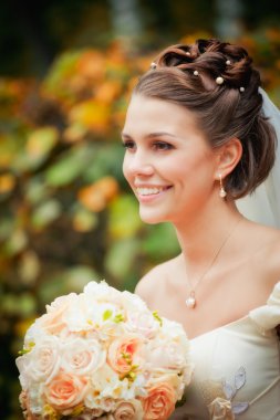 Bride portrait clipart