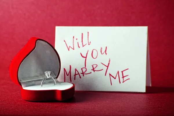 你愿意嫁给我吗？ — 图库照片