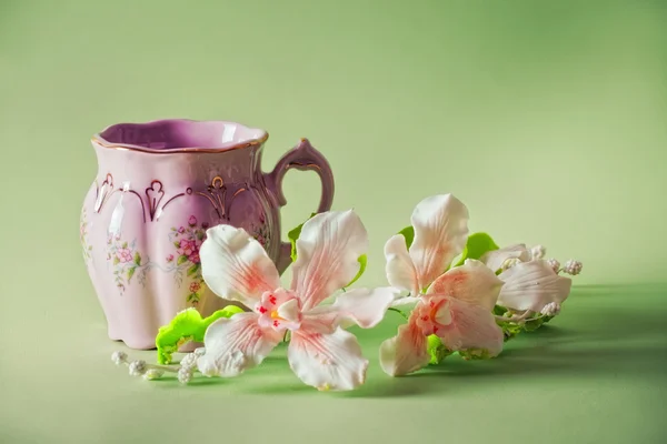 De kop van groene thee — Stockfoto