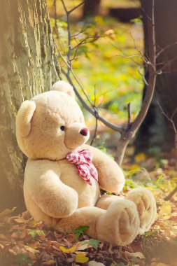 A light brown teddy bear clipart