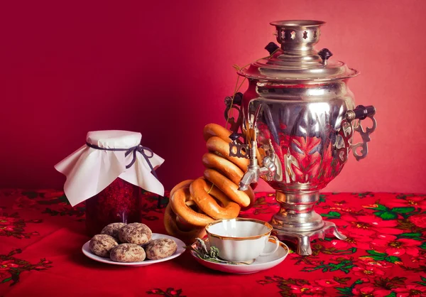 Tradycyjny rosyjski herbata — Zdjęcie stockowe