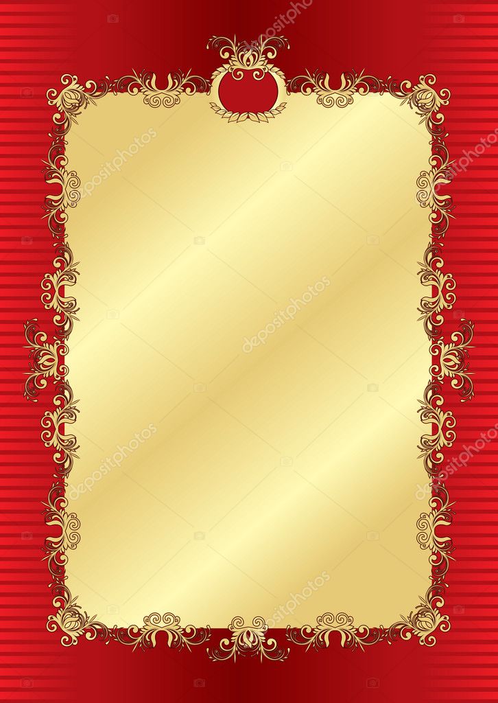 Gold template — Stock Vector © print2d #4723740