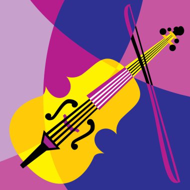 Vector violin clipart