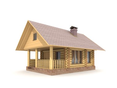 Wooden Log-house clipart