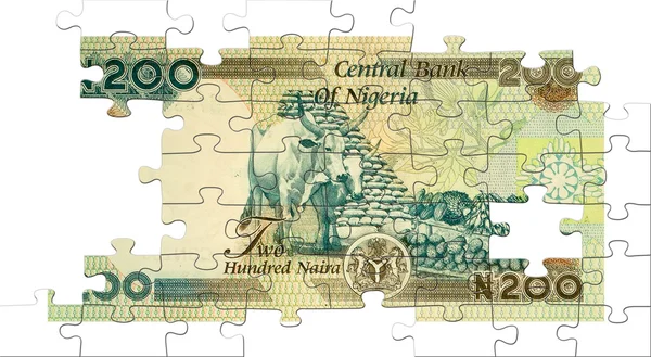 Tweehonderd naira puzzel — Stockfoto
