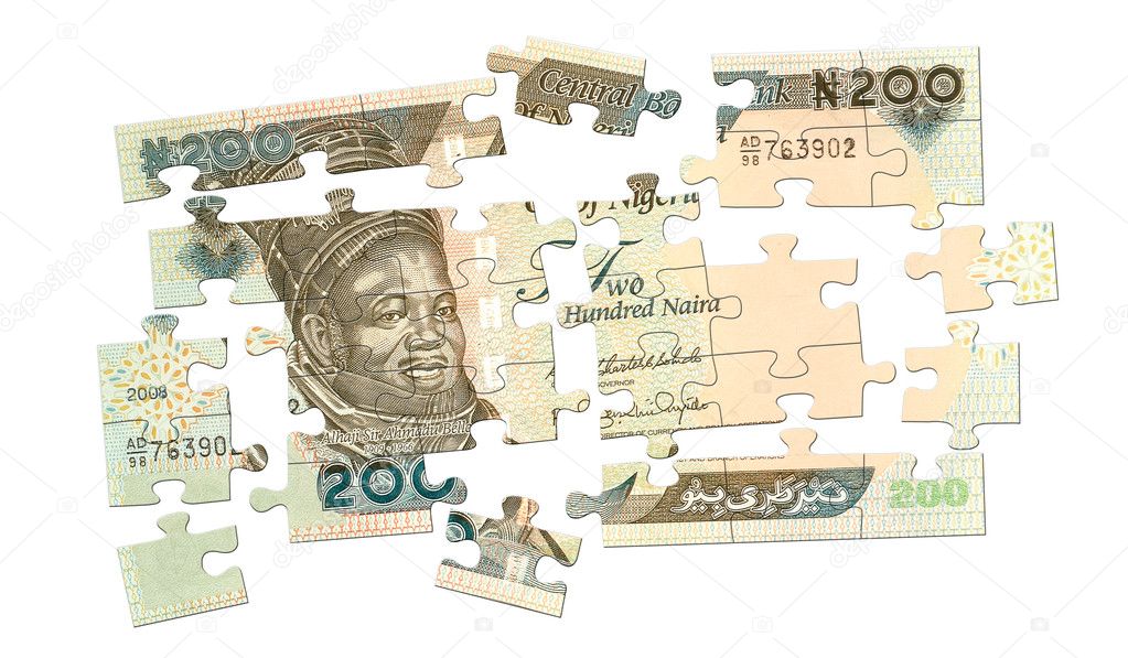 Cash Puzzle from 200 naira banknote