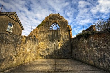 Celtic Friary Detail, HDR image clipart