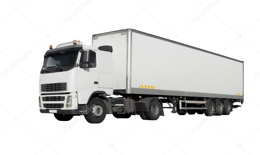 Truck isolated