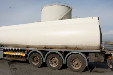 Truck With Fuel Tank clipart