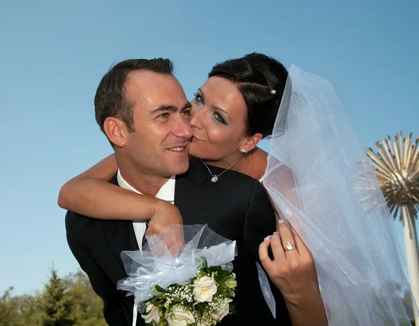 Dag Van Huwelijk Gelukkigste Dag Van Liefdevolle — Stockfoto