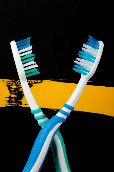 The tooth-brush is the tool of personal hygiene every day — Stock Photo, Image