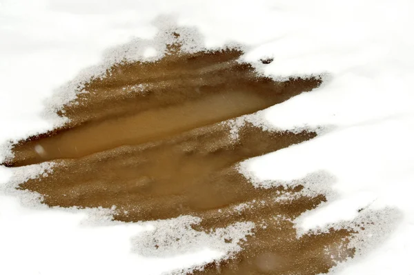 Маленький Бассейн Снегом — стоковое фото