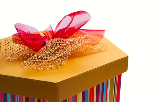 Красочная подарочная коробка — стоковое фото