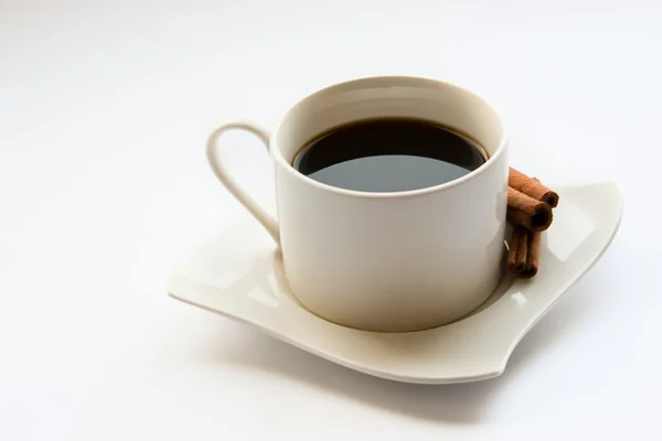 Cup Coffee Cinnamon — Stock Photo, Image