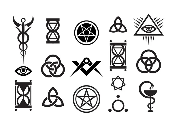 Medieval Occult Signs And Magic Stamps (Origin set) — Stock Vector ...