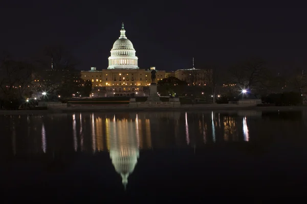 United states capitol w nocy — Zdjęcie stockowe