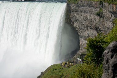 View of Niagara Falls from underneath clipart