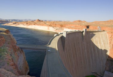 Glen canyon Barajı at lake powell & sayfa, az