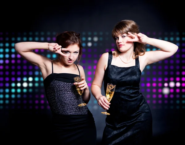 stock image Two women dancing