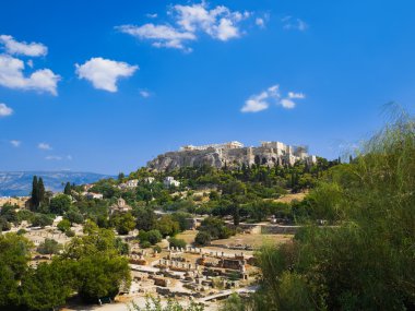 Atina, Yunanistan 'daki Akropolis' teki Parthenon tapınağı