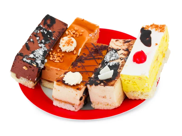 Cakes on a plate — Stock Photo, Image