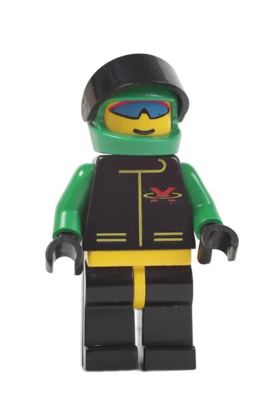 Hračky závodník muž lego — Stock fotografie