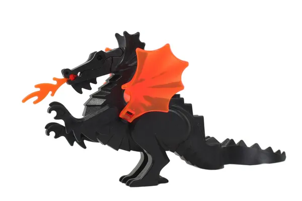 Игрушечный дракон, дракон лего — стоковое фото