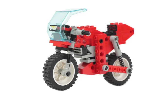 Lego brinquedo motocicleta — Fotografia de Stock