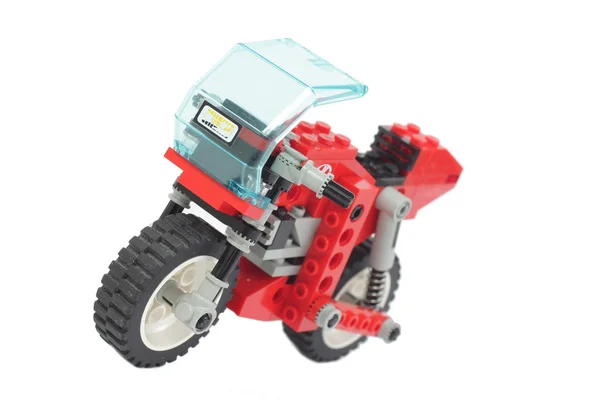 Lego speelgoed motorfiets — Stockfoto