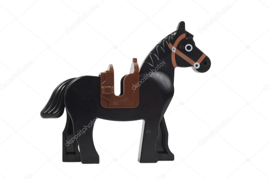 lego black horse