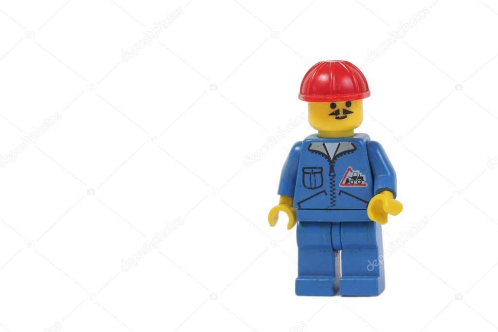 lego man construction worker