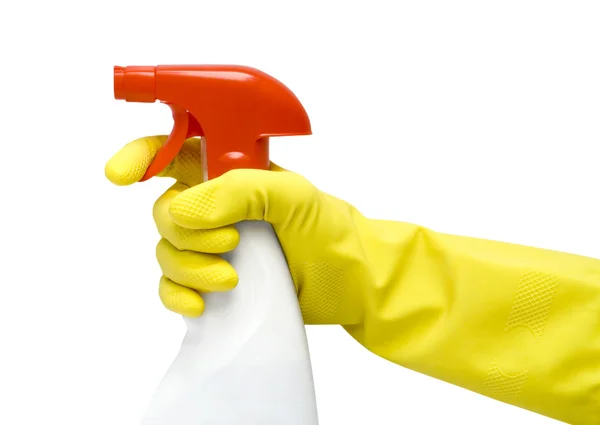 Spray in hand — Stock Photo, Image