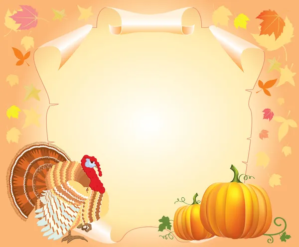 Thanksgiving briefkaart — Stockfoto