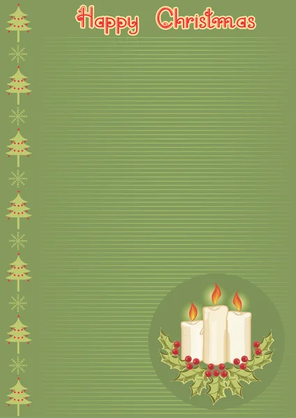 Χριστουγεννιάτικη κάρτα — Φωτογραφία Αρχείου