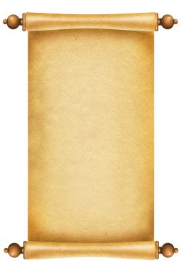 Old paper texture.Scroll background for design on white.