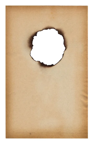 Sfondo Bordo Carta Bruciata Bianco — Foto Stock