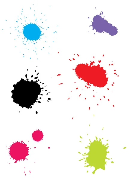 Kleur blots — Stockvector