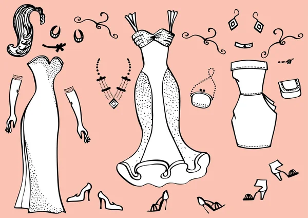 Fashon сукні — стоковий вектор
