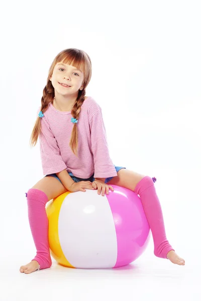 stock image Girl with ball