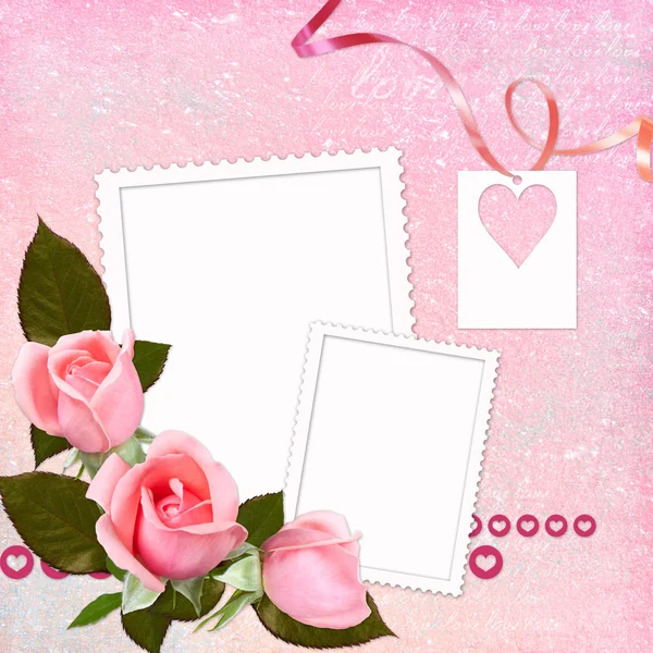 Lovely Frame Valentine Day — Stock Photo, Image