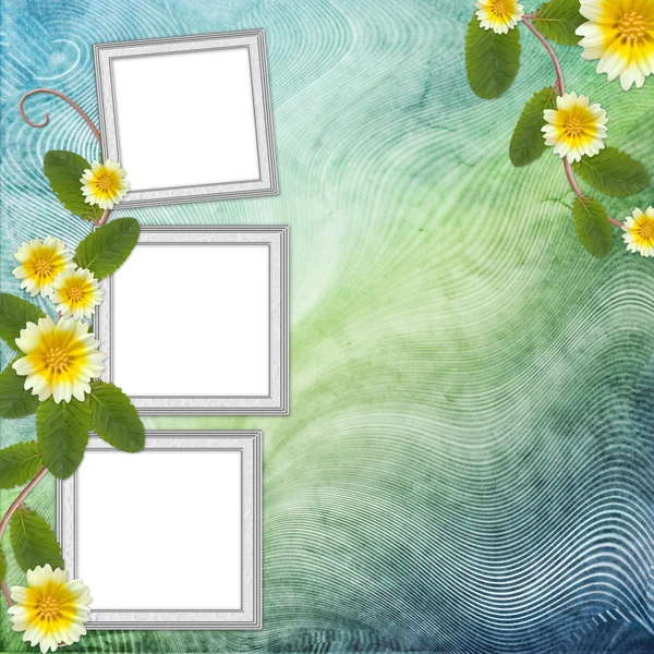 Background Frame Flowers — Stock Photo, Image